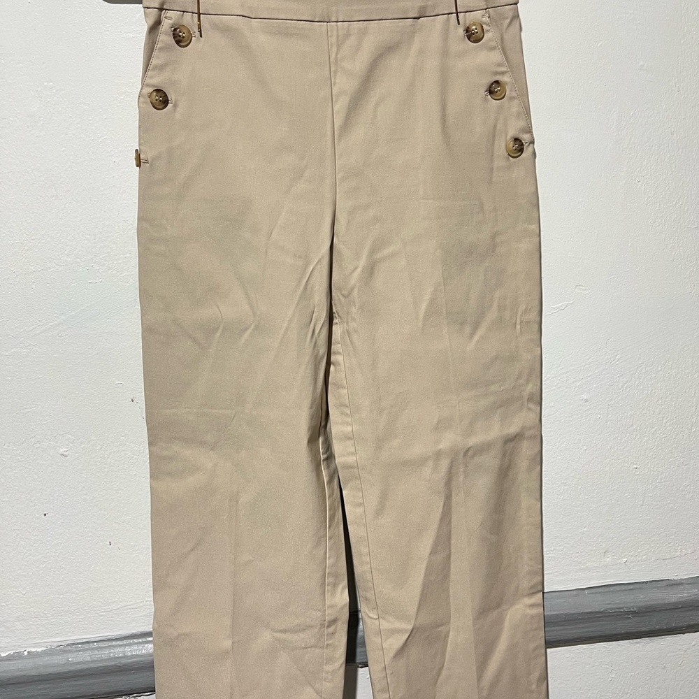 Jules & Leopold Tan Cropped Pants